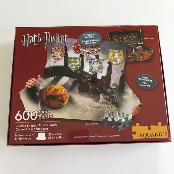 Lot 3 Harry Potter Puzzles- flying keys- quidditch- 2 sided SEALED & Opened - Picture 12 of 12